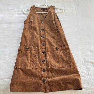 Banana Republic Brown Sleeveless Midi Dress